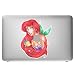 Produktbild Incutex MacBook 13" 15" Air - Pro - Retina, Aufkleber Arielle, Sticker, Cover, selbstklebendes Vinyl Material farbig Farbe, Abziehbild, Skin, MacBook Decal