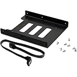 Valuegist 2.5" to 3.5" Internal SSD/HDD Mounting Kit, Metal Bracket Adapter with SATA 3.0 Cable