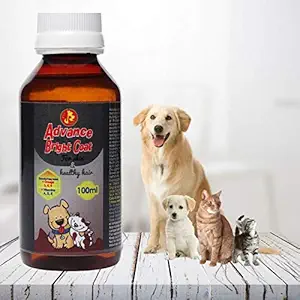 Pet Care International (PCI) Advance Bright Coat || Skin and Coat Supplement for Dogs and Cats Hairs, Fur with Omega 3,6,9 || 100ml