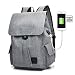 Produktbild Salon Styler Haarbürsten Frauen Reisen Rucksack PC Tasche Travel Rucksack für Arbeit Schule Wandern Business – mit USB Port Ladekabel – passt auf 385.107,2 cm Laptop, grau