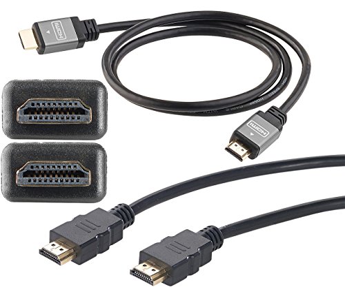 auvisio Premium-High-Speed-HDMI-2.0a-Kabel für 4K, 3D & Full HD, HEC, 1 m - 2