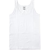 Tutku Underwear Boys Combed Cotton Strap Undershirt 6 Pack White