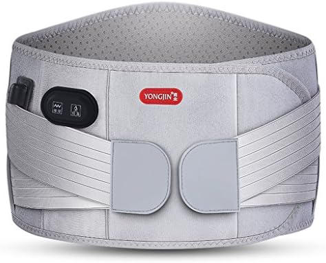 Female Black / Gray OK Stretch Fabric + Carbon Fiber Heating Element Charge Far Infrared Heat Waistband Massage + Temperature Control Keep Warm Protection Belt Self-heating Warm Uterus Lumbar Disc Herniation Lumbar Strain Electric Heating Massager 102*12CM ( Color : Gray )
