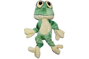 PAWISE Funky Frog - Peluche per cani e occhi grandi, 29 cm