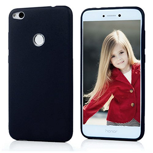 Funda Huawei P8 Lite 2017 Carcasa Silicona Gel Goma Flexible - Mavis s Diary Case Ultra Delgado TPU Cover Protectora para Huawei P8 Lite 2017 - Negra Trasl  cida Azul