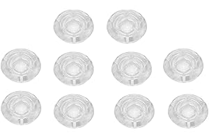 WEIKEYA Cappuccio per pedali effetto bianco trasparente, 10 pezzi, tappi per unghie per pedali effetto per accessori per effetti chitarra