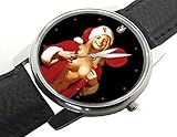 Sexy Santa Claus Vintage play-boy Art Collectible Erotic Weihnachten Art Geschenk Armbanduhr