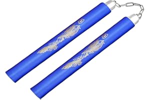 Fayscingo Nunchakus de Espuma Nunchucks de Entrenamiento Portátil Artes Marciales Nunchakus para Niños Adultos y Principiantes