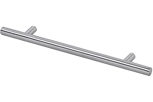 Gedotec Acier Inox Poignée Meubles Luna Ø 12 mm Poignée de Charge Poignée Longueur 176-860 mm Hauteur 33 mm Marque de Qualité pour Leur Surface Habitable - Acier Inox Mat Brossé, 560 x 12 x 480 mm