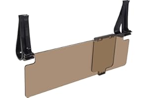 Bruafsir Extension de pare-soleil à clipser pour voiture HD Vision anti-éblouissement