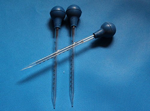 Passion junetree Glas Graduated Tropfenform Pipetten 10 ml (3 Pack) - 2