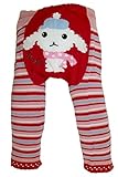 Baby and Toddler Wooly leggings by Dotty Fish girls Red Lily Lamb