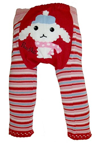 Baby and Toddler Wooly leggings by Dotty Fish girls Red Lily Lamb - 90cm/12-24 months