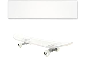 Floatdream Skateboard Griptape, Papel de Lija para Monopatín, Superficie Antideslizante de Primera Calidad, Alta Resistencia al Deslizamiento para Longboards de Monopatín(Transparente)