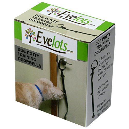 Evelots-Dog-Potty-Training-DoorbellsPuppy-Housetraining-Bell-Black