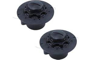 Aumel - Cabezal de cortadora de césped (2 piezas, desbrozadora, C5-2, para Stihl Autocut FS38, FS40, FS45, FS45C, FS50, FSE60, cortabordes cabeza de alambre, desbrozadora, repuestos