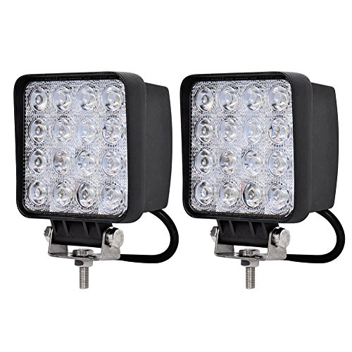 Preisvergleich Produktbild Kaleep 2 X LED 48W Arbeitsscheinwerfer Arbeitsleuchte 6000K 67IP- Traktor - Bagger Nebelscheinwerfer