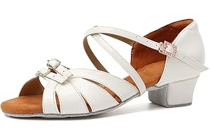 RUYBOZRY Zapatos de Baile Latino Niña Zapatos de Baile de Salon Mujer,Modelo WLLD28