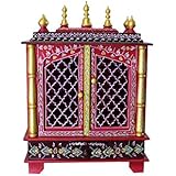 MVEE Wooden Home Temples/Pooja Mandir/Mandapam/Temple for Home (61 cm x 30 cm x 76 cm)