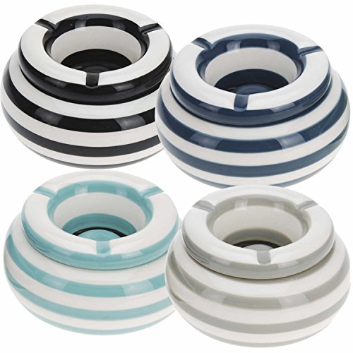 LS Design Sturmaschenbecher Windaschenbecher Aschenbecher Maritim Türkis