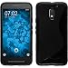 Produktbild PhoneNatic Case für Lenovo Moto E3 Hülle Silikon schwarz S-Style + 2 Schutzfolien