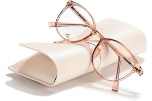 FONHCOO Lunettes Anti Lumière Bleue Femme et Homme, TR90 Ultra-légère Repos Verres Transparent Unisexe Anti-fatigue Stylé Écran Protection UV