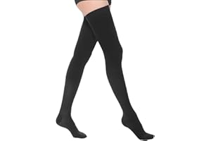 AOGOE Calze Antitrombo, Calze Compressione Graduata Donna e Uomo, Medicale 23-32mmHg, Classe 2, Calza Elastiche Antiembolismo per TVP, Gravidanza, Vene Varicose