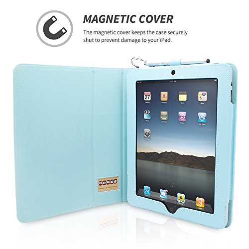 iPad 1 Hülle (Hellblau ), Snugg – Smart Case mit lebenslanger Garantie + Sleep / Wake Funktion - 5