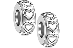 GLOBALWIN JEWELRY Jewelry Charm en Argent Sterling Perle de Charme Bouchon- Entretoise Charms pour Bracelet Style Pandora Globalwin