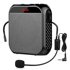 Supvox Portable Mini Voice Amplifier - 10W 2200mAh Portable Rechargeable PA System Speaker for Teachers, Singing, Coaches, Training, Presentation, Tour Guide