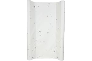 BabyDam Luxury SuperMax - Fasciatoio antirollio con cuneo, facile da pulire, 70 x 45 cm, colore: grigio/bianco