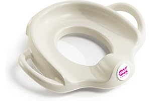 OKBABY Sofa - Riduttore per WC con Bordo Antiscivolo - Schienale Alto per Massimo Comfort e Ampie Maniglie per Massima Stabilità del Bambino - Bianco