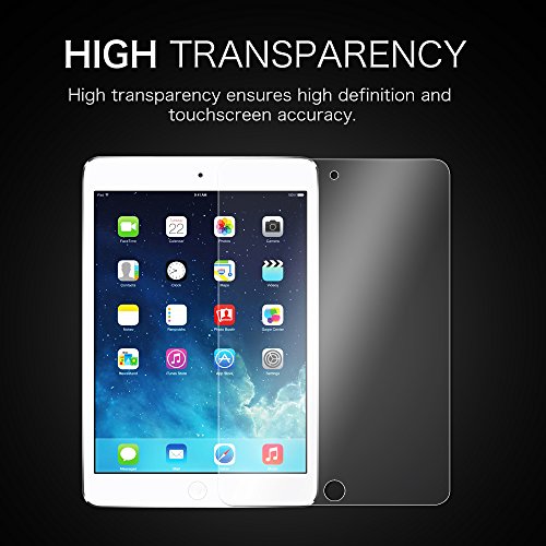 Fintie Panzergla Schutzfolie für iPad Mini 3, iPad mini mit Retina iPad mini 2, iPad mini – Klar HD 9H stark kratzfest Hartglas Displayschutzfolie Glasfolie Screen Protector Displayschutz Folie Displayfolie - 2