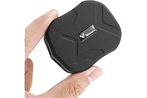 ZEERKEER Mini GPS Tracker, Magnetic GPS Tracker with Free App, Small GPS Locator, Car, Bicycle, Anti-Thief Real Time GPS Tracking for Bags, Wallet, School Bag