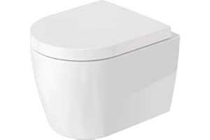 Duravit Wand-WC ME by Starck Compact 480 mm Tiefspüler rimless Spülrandlos weiß