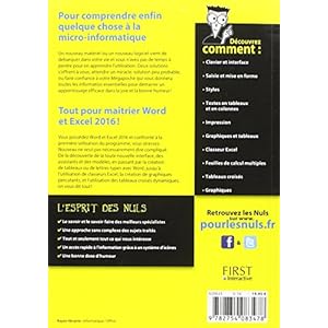 Word & Excel 2016, mégapoche pour les Nuls Livre en Ligne - Telecharger Ebook