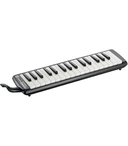 Melodica ZAMETTER 37 Tasti - Strumento A Fiato Portatile Con Doppio Bocchino Per Principianti