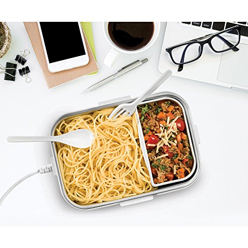 Unold 58850 elektrische Lunchbox, Kunststoff, weiß, 23.2 x 16.5 x 11.5 cm - 5