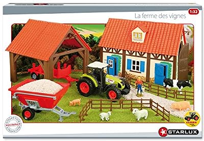 STARLUX - Coffret ferme complète avec tracteur CLAAS et accessoires
