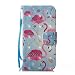 Produktbild Kucosy iPhone 7/8 3D Gemaltes Muster PU Leder Folio Brieftasche Schutzhülle Wunderschönen Malerei Tasche Hülle Anti-Scratch Handytasche Backcover für iPhone 7/8, Blauer unterer Flamingo
