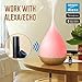 Produktbild Aroma Diffuser NWE-06 Ultraschall-Stumm-Luftbefeuchter-Innenluft-Reinigung Intelligentes APP-Sprachsteuer-LED-Farben-Nachtlicht WIFI-Innenministerium 280ML , Weiß