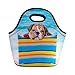 Produktbild doginthehole Thermo-Lunchtasche mit Hunde-Motiv, Neopren, isoliert Shari Pie