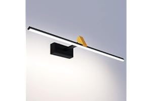 TYhogar LED Bathroom Light Over Mirror Lamp Black Bright LED Wall Mirror Light Modern Bathroom Mirror Light 4000K 1320LM 12W Indoor Vanity Wall Light