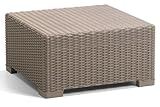 Allibert by Keter California Rattan Outdoor Coffee Table Garden Furniture - Cappuccino (Garden &amp; Outdoors)