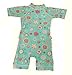 Bright Bots - 12/18m Baby Girls Sunsuit Sun Protection UPF50+ Short Leg/Sleeve All in One-Turquoise