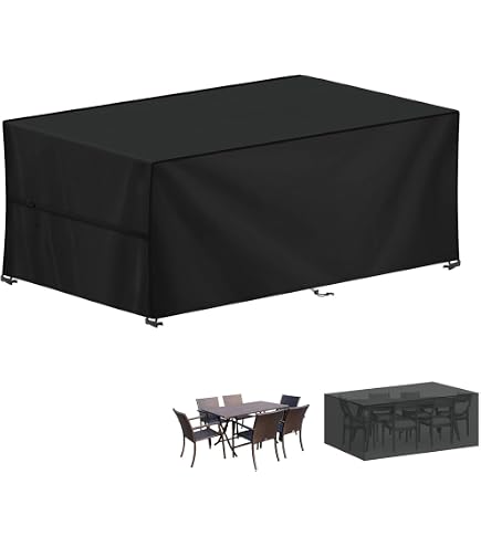 Copertura Per Tavolo E Sedie Esterno 130x75x75cm – Impermeabile E Antivento In Oxford 420D