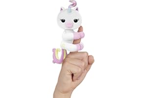 FINGERLINGS - Lulu - Interactive Baby Unicorn - Electronic Plush Toy for Children from 5 Years Old - Interactive Animal that Clamps to Finger, Funny Reactions - 70 Sounds - Gift Idea Lansay
