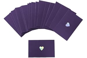 CZAKOMIX 40 PCS Buste Di Carta Mini Piccole Vintage,Busta in Carta Perlescente,Partecipazioni Matrimonio Fai Da Te,Regalo Mini Buste,Ringraziamento,Matrimonio,Festa Di Compleanno(Viola Perlescente)