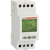 VEMER VE513800 SIMPLY W &ndash; Digital Time Switch, Weekly Programming Timer, DIN Rail Installation, White