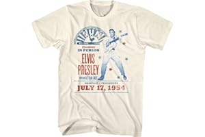 AMERICAN CLASSICS Elvis Presley King of Rock n Roll Sun Records Presents 1954 Adult Short Sleeve T-Shirts Concert Tshirts Graphic Tees